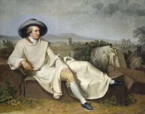 Goethe in the Roman Campagna by Johann H.W. Tischbein