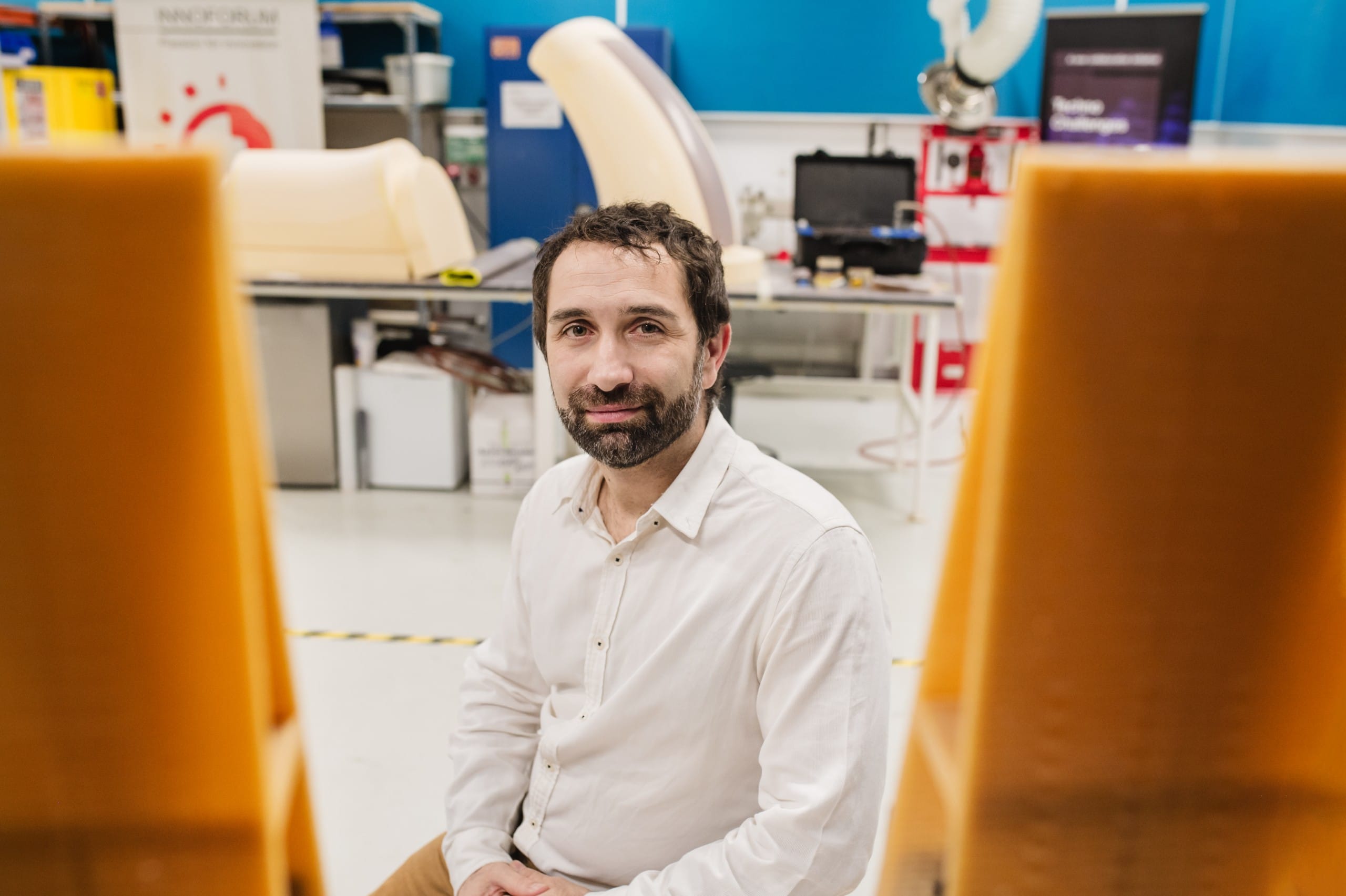 Álvaro Jara Rodelgo, responsable del labora- torio de prototipado rápido ProtoSpace en Getafe.
