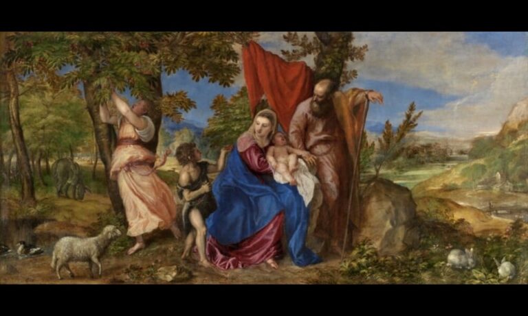 La obra de Tiziano 'Descanso en la huida a Egipto' se subasta en Christie's