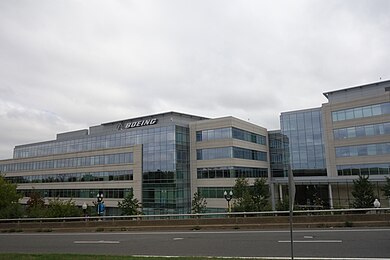 Los empleados de Boeing convocan una huelga 1 Sede central de Boeing en Virginia (EE. UU.)