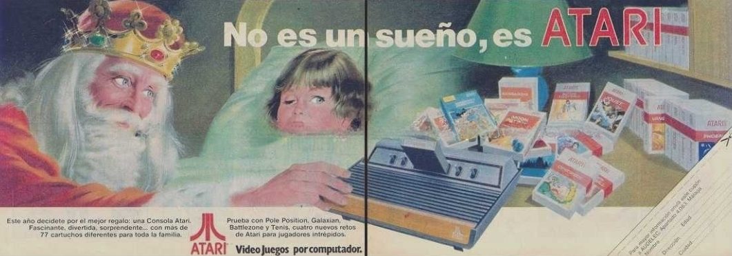 Publicidad de Atari con Papá Noel