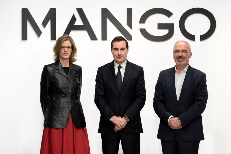 Margarita Salvans, CFO; Toni Ruiz, Chairman and CEO; Daniel López, Chief Expansion and Franchise Officer de Mango