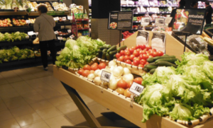 Interior del supermercado: Eroski.