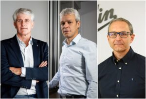 Fran Cardona; J. Bruno Arias; y Carlos Abril Barber de Michelin