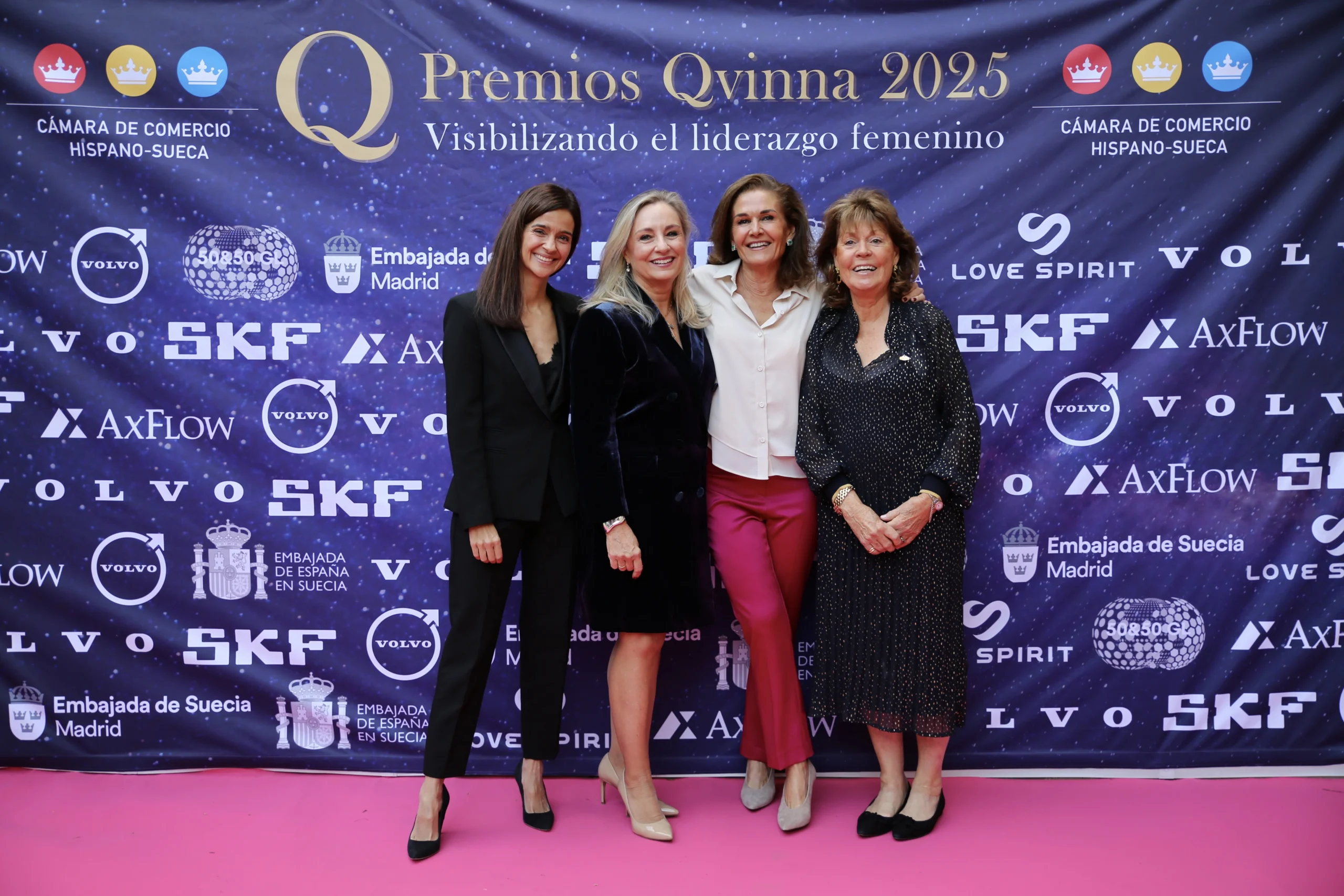Mujeres que inspiran: los Premios Qvinna unen España y Suecia 1 De izquierda a derecha, Medora Miranda, Cristina Sancho, Paula Martínez, Ingela Brandberg
