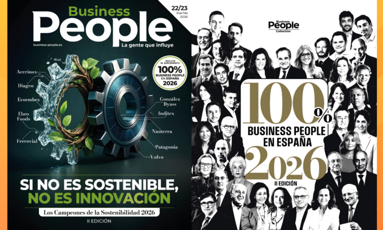 Las portadas de Business People de enero/febrero 2026 y la II edición del 100% Business People