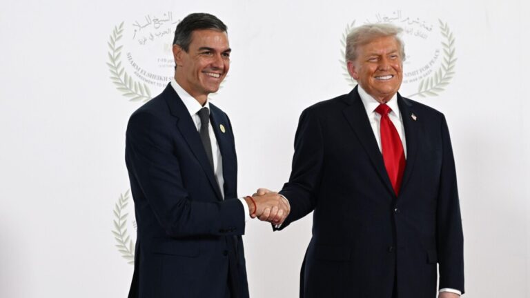 Pedro Sánchez y Donald Trump