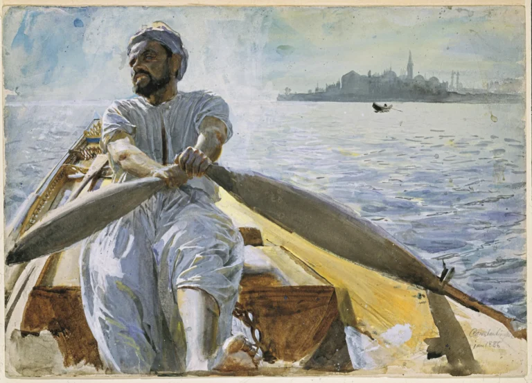 Anders Zorn Remero turco, 1886 Acuarela sobre papel 35,5 × 50,5 cm Mora, Zornmuseet n.º inv. ZA 0130