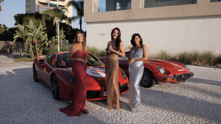 De izquierda a derecha, Maria Bravo, Julie Brangstrup y Eva Longoria